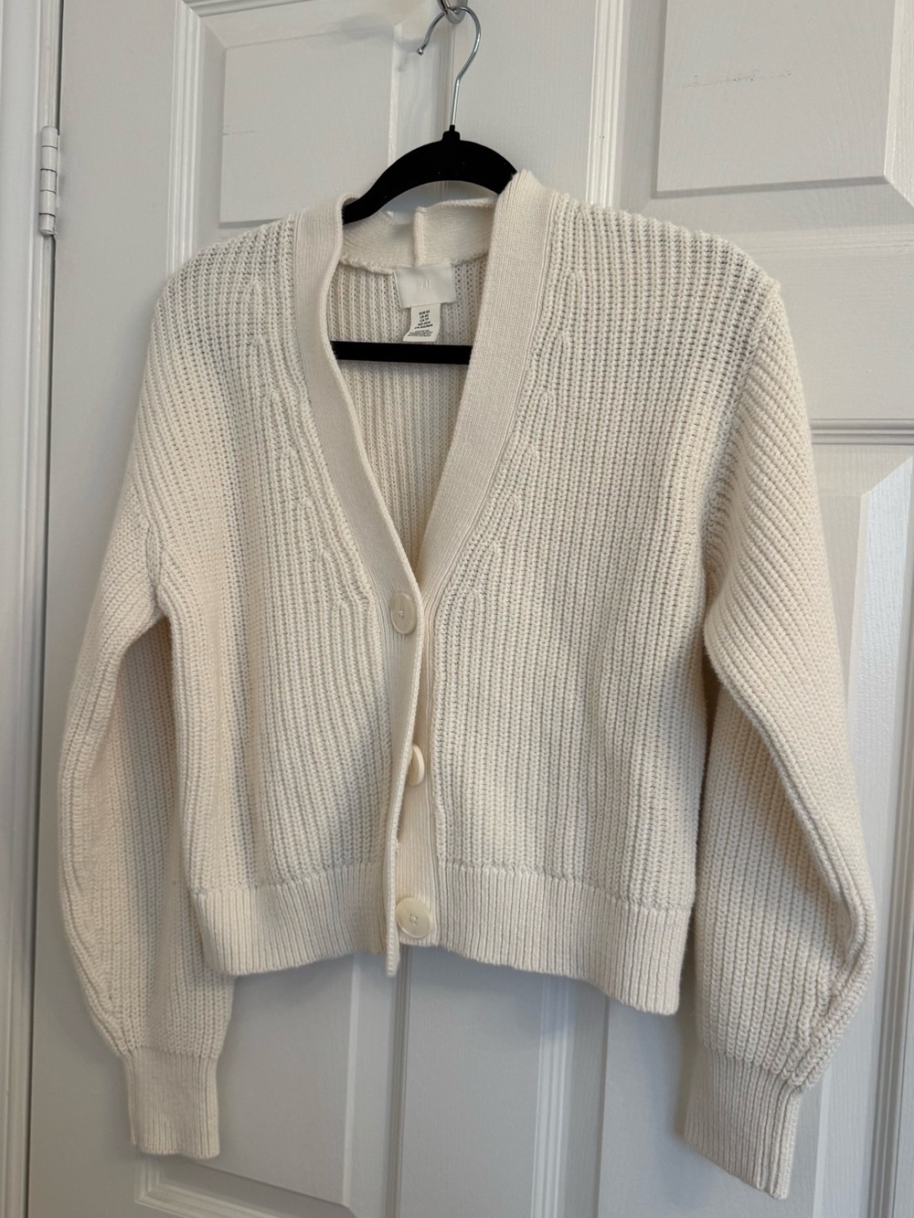 Cotton Blend Knit Cardigan